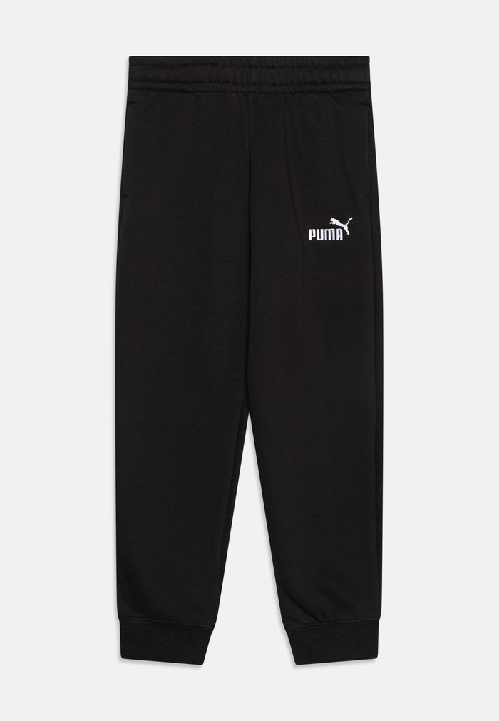 PUMA LOGO - Tracksuit bottoms - black