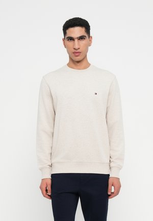 ESSENTIAL TERRY CREW NECK - Felpa - heathered oatmilk