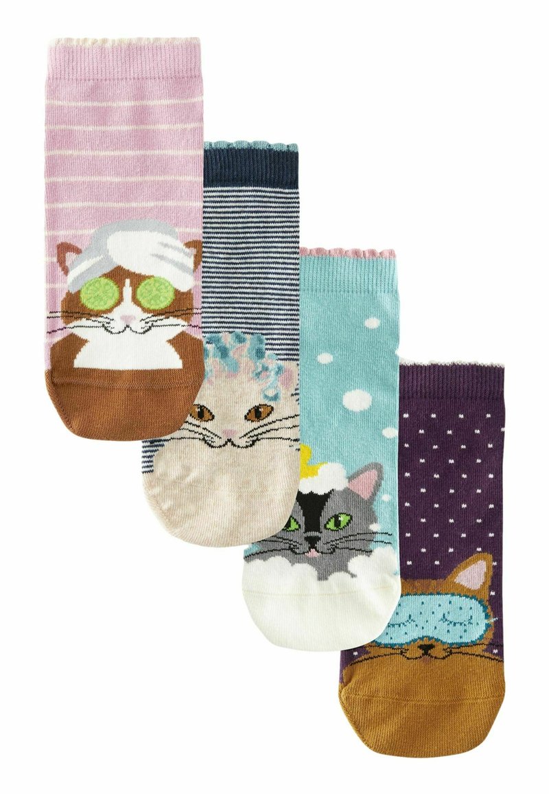 Next SPA  4 PACK  - REGULAR FIT - Treeningsokid - blue pink cat