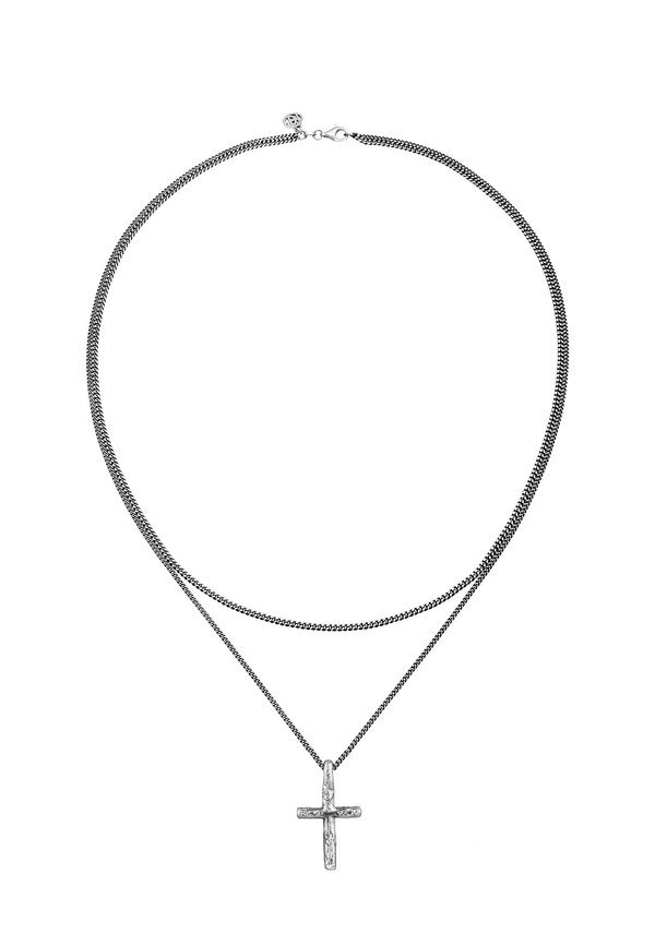 LAYER VINTAGE CROSS - Halskette - silberfarben