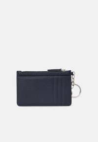 Lauren Ralph Lauren PEBBLED LEATHER ZIP CARD CASE - Maks - refined navy