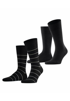 MODERN STRIPE 2-PACK - Sokken - black