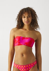 Seafolly BIRDS OF PARADISE BANDEAU - Bikini augšdaļa - chilli red