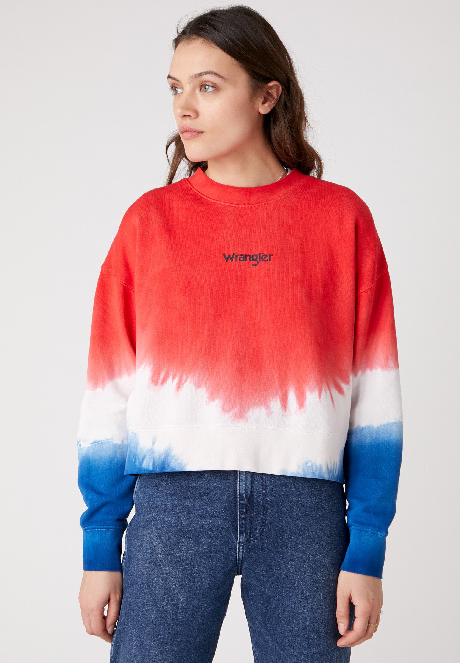 Wrangler BOXY RETRO Trui wrangler blueRood Zalando.nl Wrangler BOXY RETRO Trui wrangler blueRood Zalando.nl