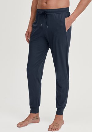MIT BÜNDCHEN UND SEITENTASCHEN - Nachtwäsche Hose - saphir blue