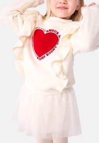 Petit Bateau MOLLETON - Sweatshirt - milk