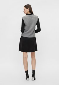 Object OBJMALENA  WAISTCOAT - Pullover - medium grey melange