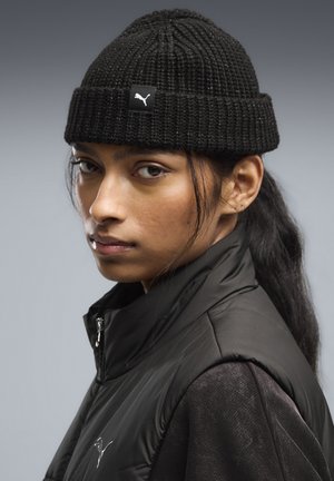Puma, MINI FISHERMAN BEANIE UNISEX - Huer - black