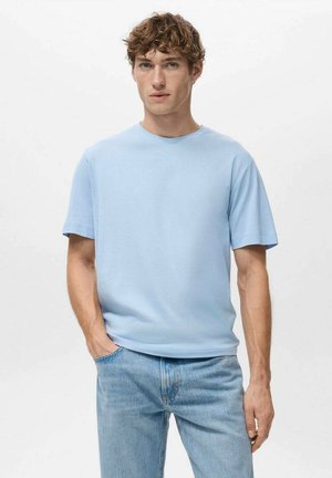 ADULT - Jednoduché tričko - sky blue