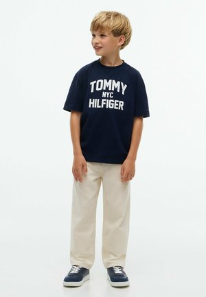 Tommy Hilfiger, TOMMY HILFIGER LOGO JERSEY CREW NECK T-SHIRT - T-Shirt print - dark blue