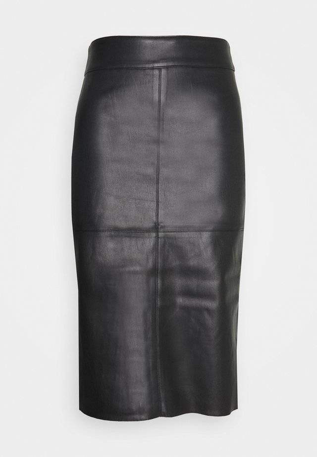 MIDI SKIRT - Pennkjol - black