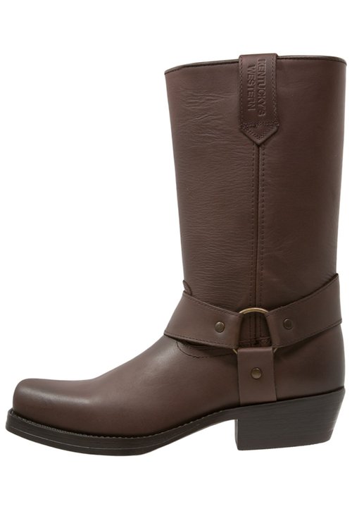 Bottes Western Homme Los Altos – Cuir Autruche Marron – Tailles EE 9.5 à 11.5