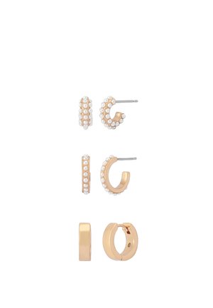 PEARL TRIO HUGGIE SET  - Earrings - gold-coloured
