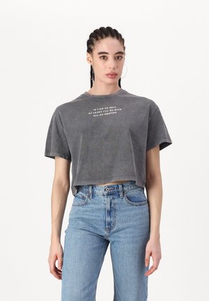 Even&Odd Tricou cu imprimeu - black