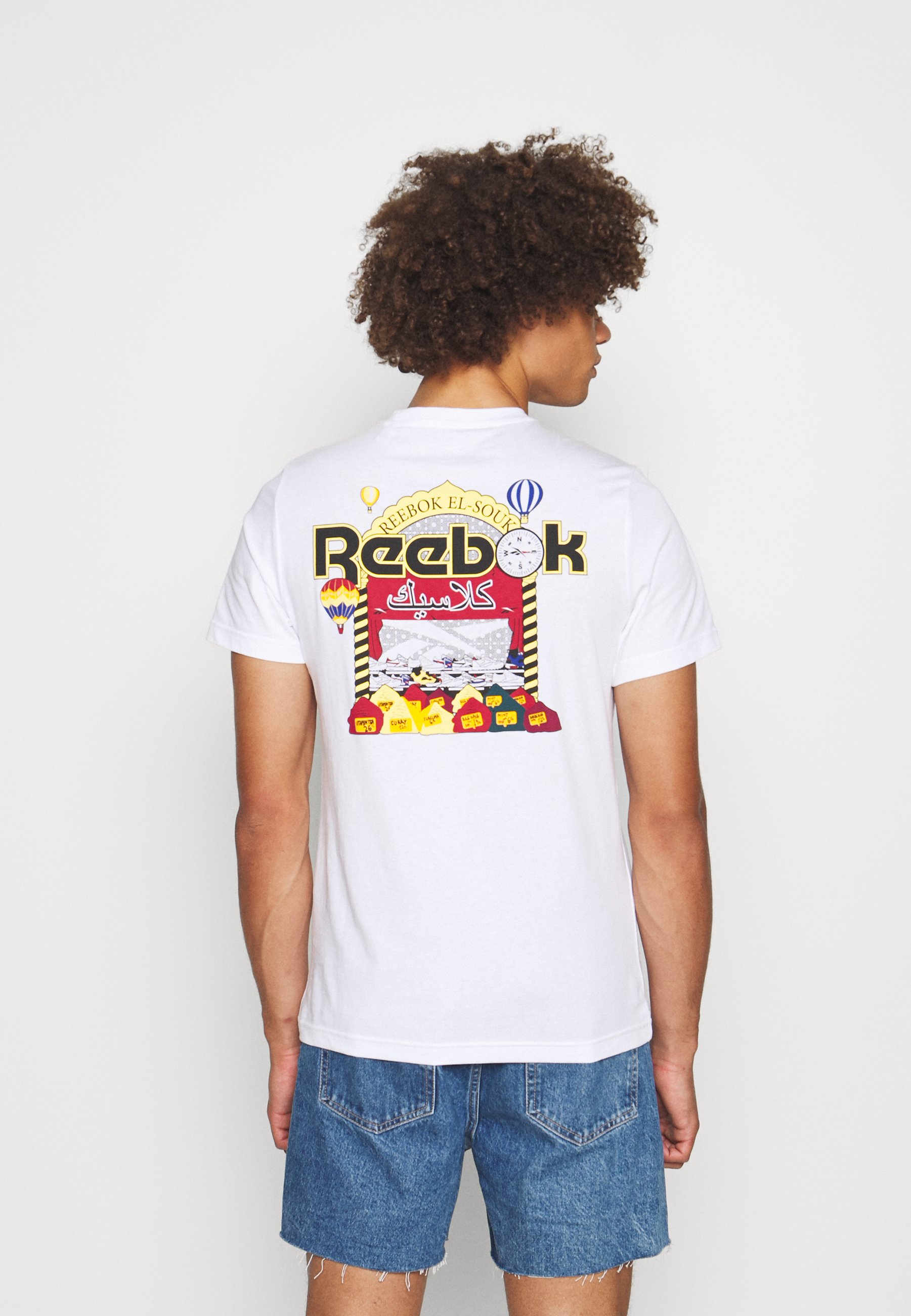 Reebok Classic ARABIC TEE - T-shirt print - white/wit - Zalando.be
