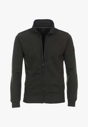 Zip-up sweatshirt - dunkelgrün