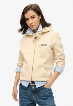 Superdry & Co Sweater met rits - tapioca cream beige