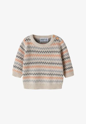 Name it, Strickpullover - peyote melange