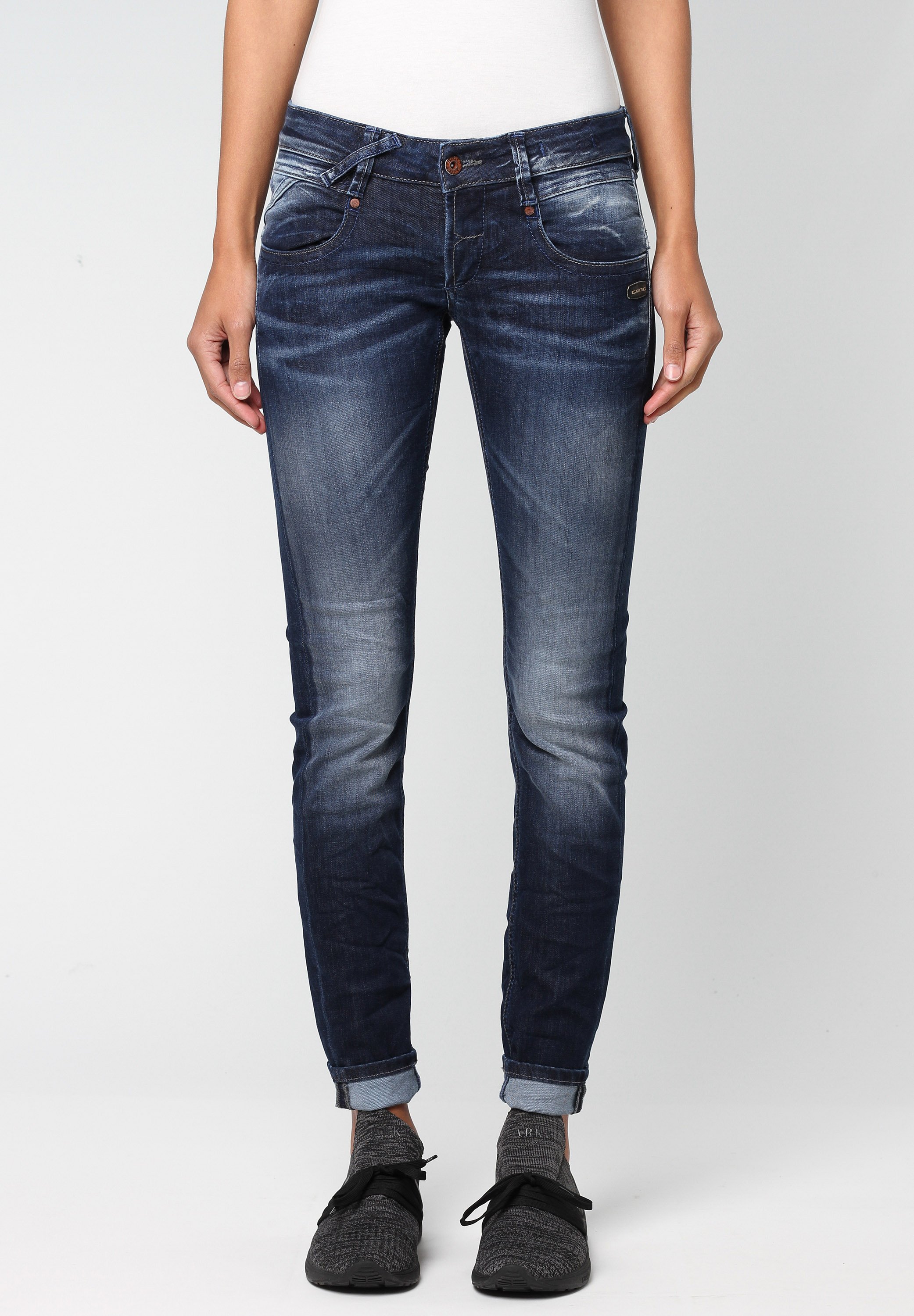 Gang Jeans Skinny Fit - vivid dark vintage/dark-blue denim - Zalando.de