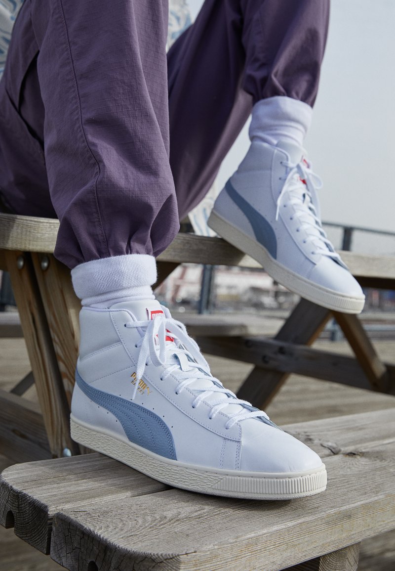 puma basket trainers womens