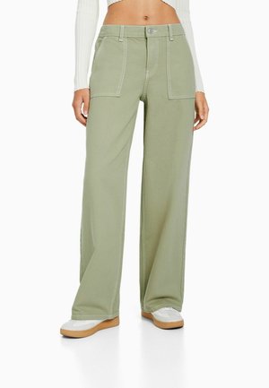 Flared Jeans - khaki