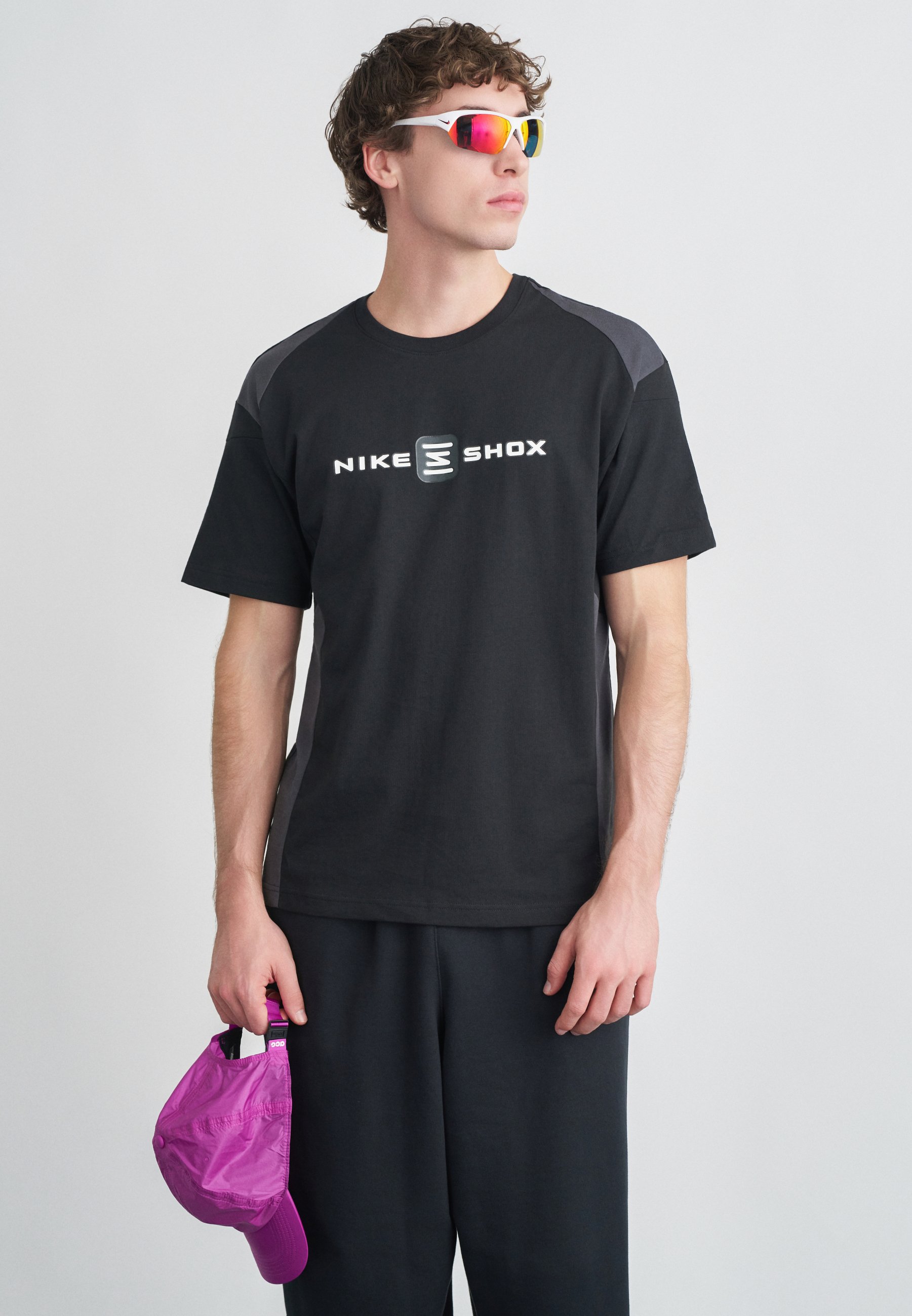 Nike Sportswear SHOX - T-Shirt print - black/anthracite/schwarz 