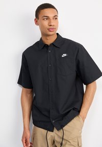 Nike Sportswear CLUB OXFORD - Košeľa - black/white