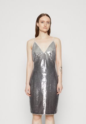 GRAZIA HOMBRÈ SEQUIN - Robe de soirée - gun metal