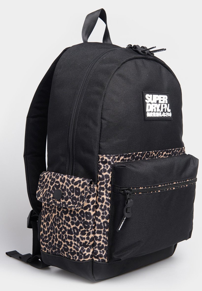 superdry black backpack