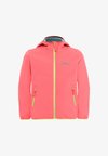 FOURWINDS KIDS JACKET UNISEX - Soft shell striukė - sunset coral
