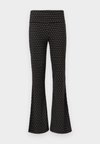 NMDESTINY FOLD DOWN FLARED PANT - Κολάν - Παντελόνια - black/birch