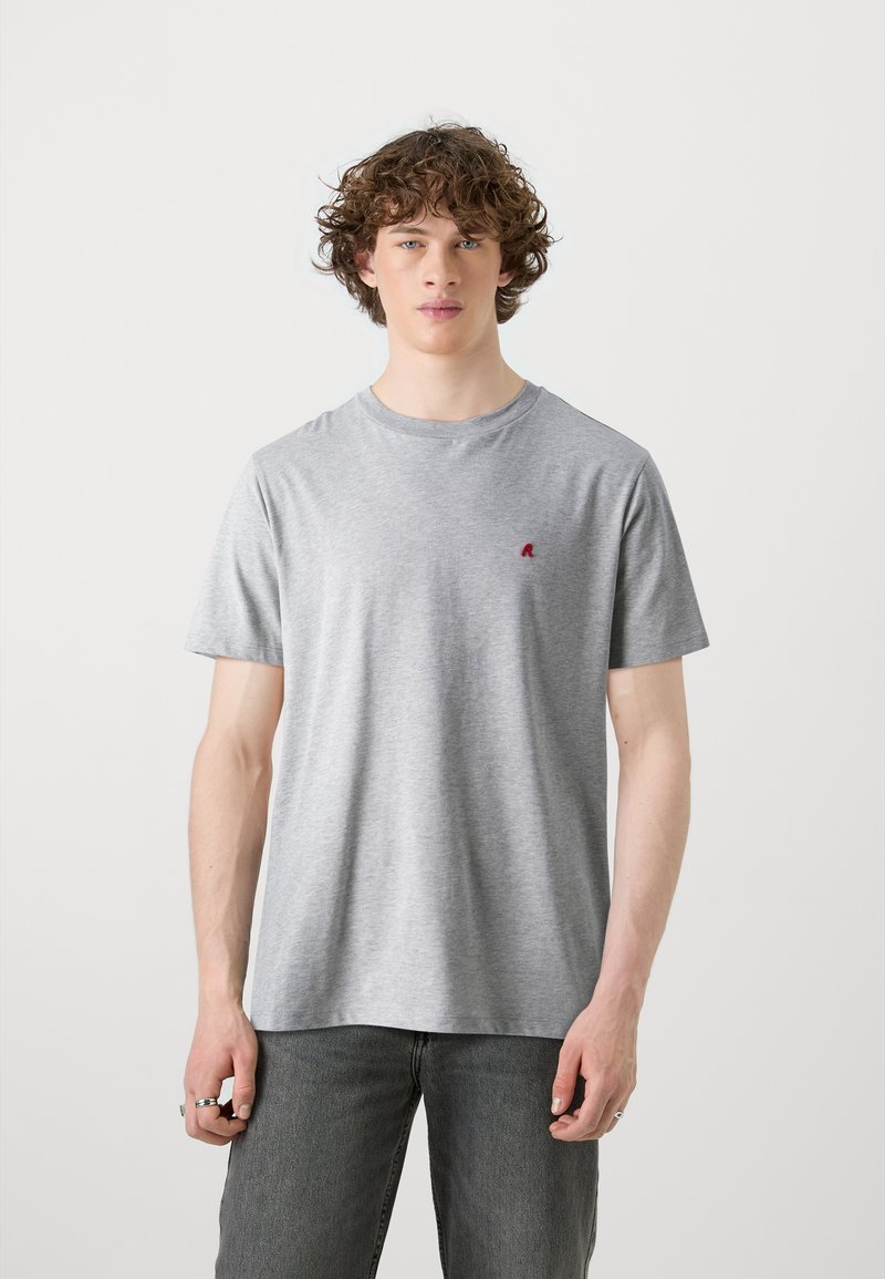 Replay Navadna majica - light grey melange