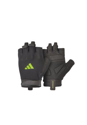 ESSENTIAL TRAINING GLOVES GRUN - Mitones - schwarz