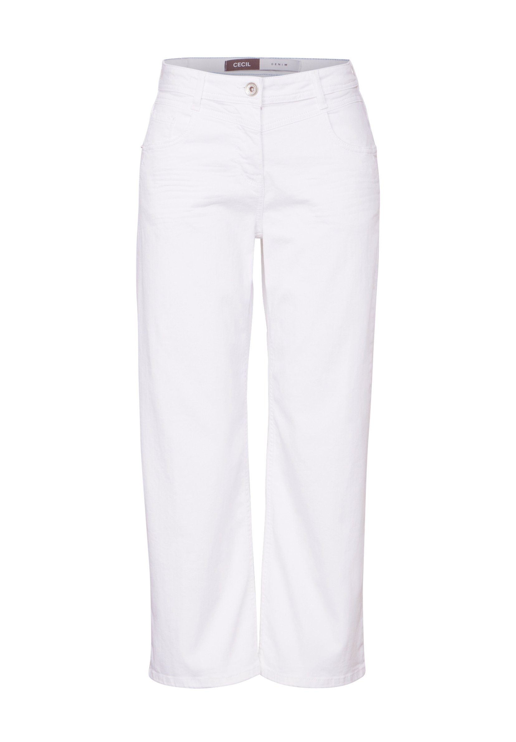 Cecil Damen Wide Leg Jeans – High Waist, Grau, Mit Stretch
