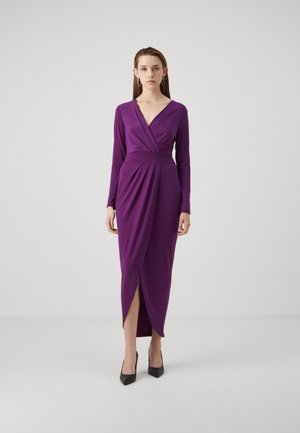 WAL G. BINA PLEAT MAXI DRESS - Džersio suknelė - berry