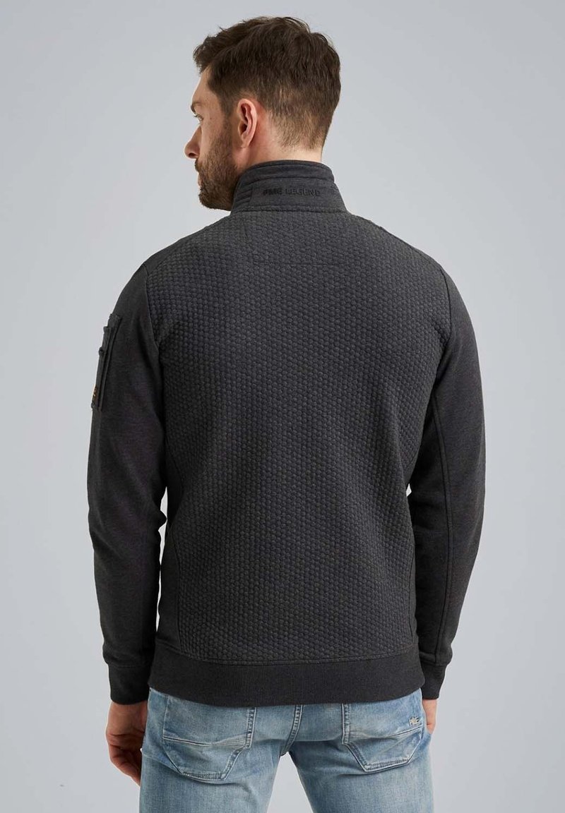 PME Legend MIT- MUSTER - Sweatjacke - antracite melee/anthrazit 