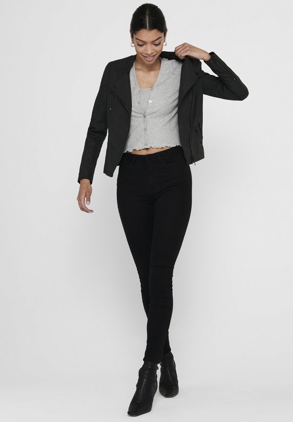 ONLAVA BIKER OTW NOOS - Faux leather jacket4