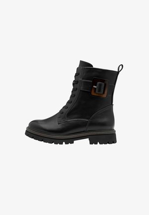 Marco Tozzi Plateaustiefelette - black nappa