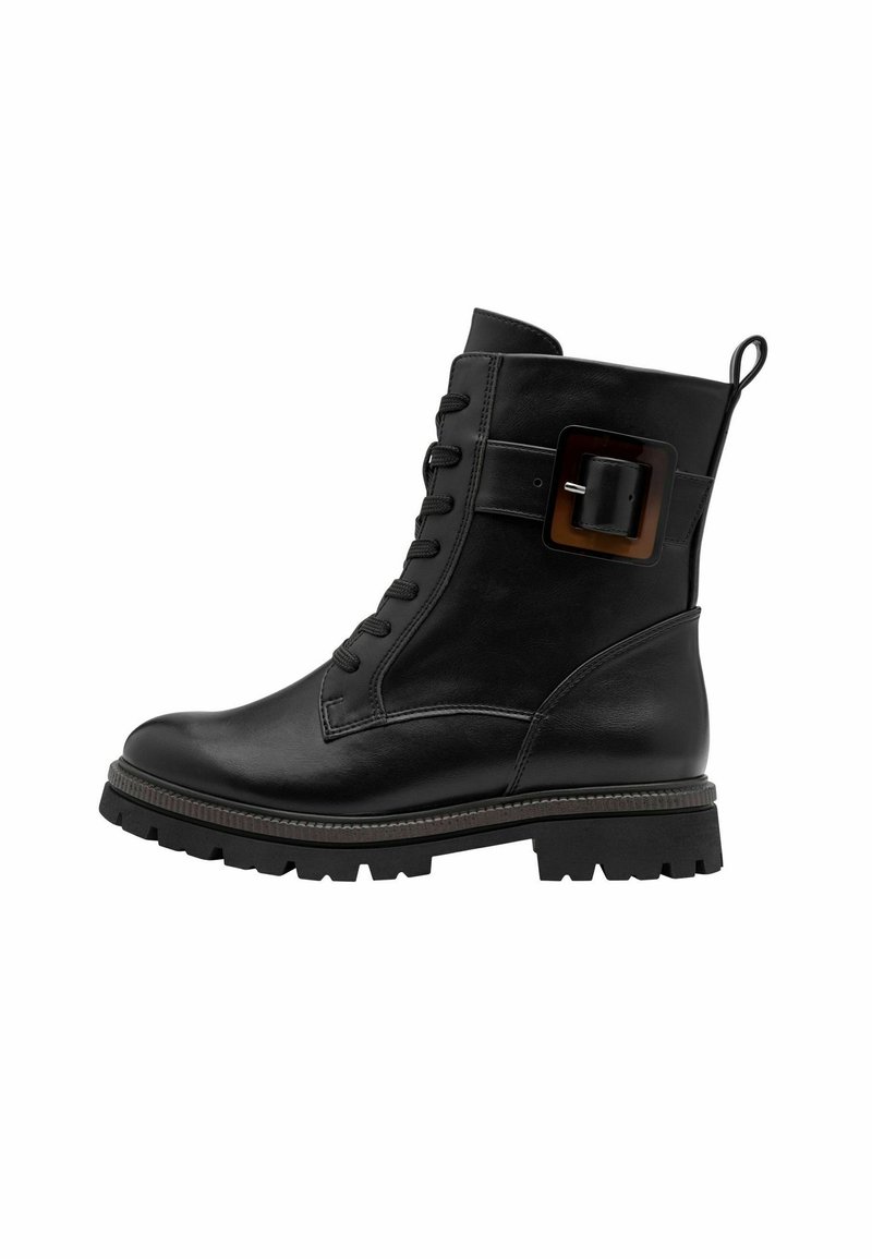 Marco Tozzi Platform ankle boots - black nappa