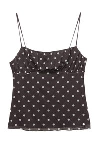 STRAPPY POLKA DOT  - Linne - brown