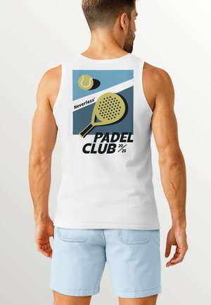 TANK BACK PADEL CLUB TENNIS RETRO VINTAGE - Top - weiß