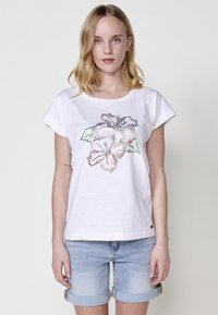 SHINY - Camiseta estampada - blanco   white