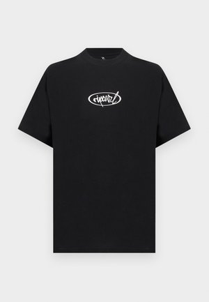 SCRIPT TEE UNISEX - Apdrukāts T-krekls - black
