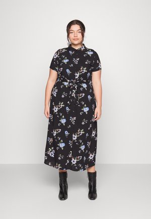 VMEASY LONG - Shirt dress - black