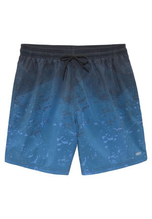 Badeshorts - blau bedruckt