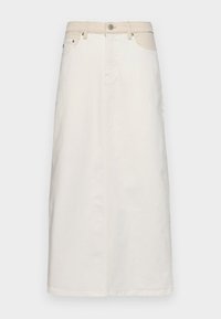 TWO TONE LONG SKIRT - Maxikjol - off white