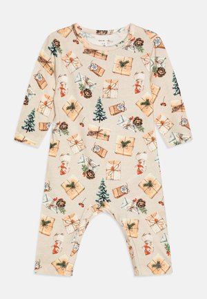 NBNROCCOS NIGHT SUIT UNISEX - Pižame - peyote melange