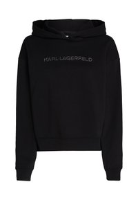 GLITTER LOGO - Kapucni - black