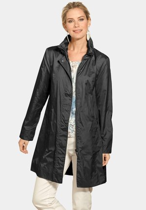 MIT VERSTECKTER KAPUZE - Manteau court - schwarz
