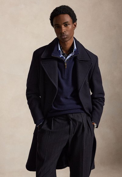 Polo Ralph Lauren WOOL QUARTER-ZIP SWEATER - Jersey de punto - hunter navy
